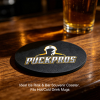 Sous-verre de hockey sur glace en caoutchouc vulcanisé avec logo personnalisé de qualité supérieure, souvenir sportif