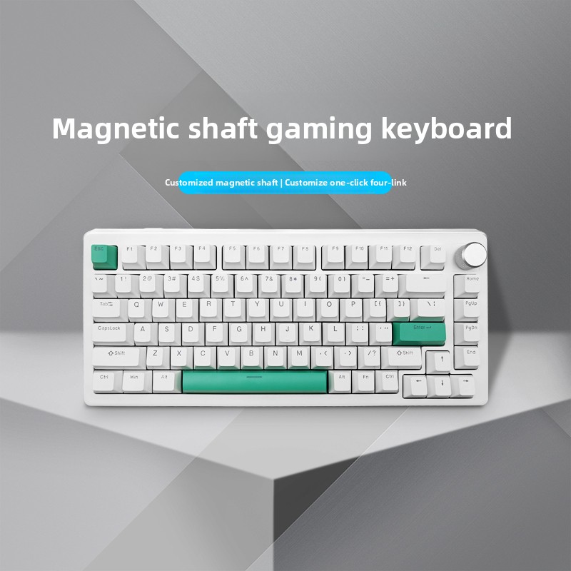 ปุ่มกด PBT สีขาว