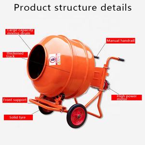 Mezclador de cemento eléctrico portátil de acero para construcción, <span class=keywords><strong>120</strong></span>, 160, 200, 240, 280, 350, 400, 500, 600, 700, gasolina, diésel, 800 - Product Image 3