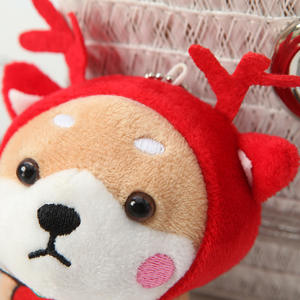 Vente d'usine : Porte-clés en peluche chien Corgi 10 cm, pendentif chiot, poupée en peluche pour sac d'école, pendentif <span class=keywords><strong>Shiba</strong></span> Inu, adorable poupée pour sac à dos, porte-clés - Product Image 4