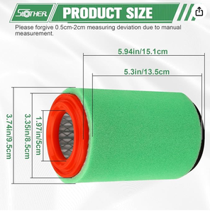 Nouveaux filtres à <span class=keywords><strong>air</strong></span> en <span class=keywords><strong>mousse</strong></span> pour Yamaha <span class=keywords><strong>Big</strong></span> Bear 400 4x4 YFM250X OEM 4XE-E4450-00-00 1P0E44500000 ATV UTV Pièces sur mesure - Product Image 1