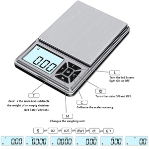 Hot Selling Mini Wiegen Digitale elektronische Taschen schmuck waage mit ODM & OEM Display100g 500g mit Genauigkeit 0,01g 0,1g - Product Image 3