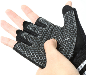 Gants d'entraînement à demi-doigts pour hommes femmes gants de gymnastique antidérapants pour soutien du poignet pour le cyclisme d'haltérophilie - Product Image 5