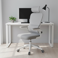 Chaise de bureau multifonction en gros d'usine, chaise de bureau ergonomique pivotante en maille pour ordinateur, chaise de travail économique pour employés