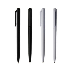 Stylo à bille promotionnel personnalisé en plastique fin, pointe de 1,0 mm, encre noire/bleue, marque Bonwins - Product Image 1