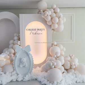 Hiện Đại Trắng Acrylic Đám Cưới Backdrop Vòm Trang Trí Khung Sân Khấu Vòm Backdrop Tường Cho Đám Cưới Tổ Chức Sự Kiện Trang Trí - Product Image 5