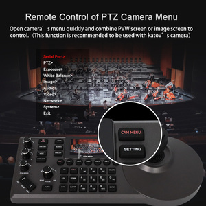 Ptz máy ảnh Bàn phím điều khiển 4D Joystick PoE IP PTZ điều khiển với màn hình LCD cho cuộc họp Nhà thờ live streaming giáo dục - Product Image 6