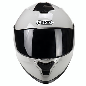 Casco da Moto Lovens Certificato DOT in ABS per Uomo e Donna, Doppia Visiera, Coda Lunga, per Guida Invernale, Design Cool e Personalizzato, Copertura Completa, Nuovo Modello 1 - Product Image 5