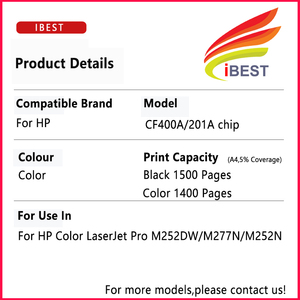 <span class=keywords><strong>Chip</strong></span> Mực Tương Thích <span class=keywords><strong>HP</strong></span> CF400A <span class=keywords><strong>CF400X</strong></span> 201X <span class=keywords><strong>HP</strong></span> Color LaserJet Pro M252DW M277N M252N - Product Image 2