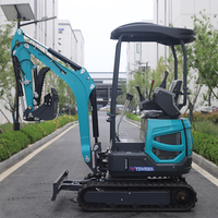 Mini-excavatrice compacte 18Q Laidong, haute efficacité, multifonctionnelle, petite machine de terrassement pour la pose de canalisations et la rénovation routière