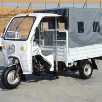 Tricycle motorisé à 3 roues pour passagers et marchandises, 250cc, carrosserie fermée, moteur refroidi par air, charge utile de 400 kg, puissance de plus de 1000 W