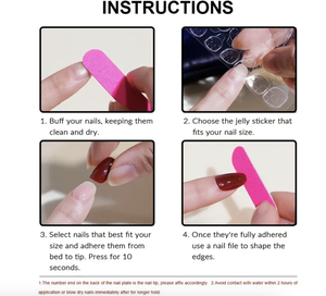 Conseils d'ongles français faciles à utiliser <span class=keywords><strong>pour</strong></span> les débutants Ongles artificiels de conception libre <span class=keywords><strong>pour</strong></span> les doigts Bricolage à presser <span class=keywords><strong>pour</strong></span> les novices - Product Image 6