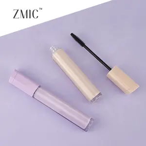 Nouveau mascara 6 ml bouteille vide rose violet unique luxe cils sérum tube vide mascara tubes avec brosse logo personnalisé