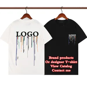 Wholesale Custom Plus Size 100% Cotton Hip-hop Street Luxury Famous Brand Designer amirys T-shirts Men's T-shirts