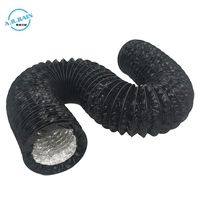 Tuyau d'aération flexible robuste pour CVC 150mm-200mm - Tuyau de ventilation en aluminium renforcé de PVC pour systèmes de ventilation