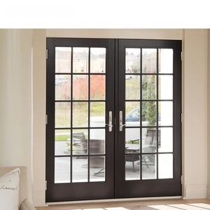<span class=keywords><strong>Porte</strong></span> <span class=keywords><strong>d</strong></span>'<span class=keywords><strong>entrée</strong></span> battante triple vitrage Zonle French Store avec grilles en aluminium pour bureaux et maisons - Product Image 2