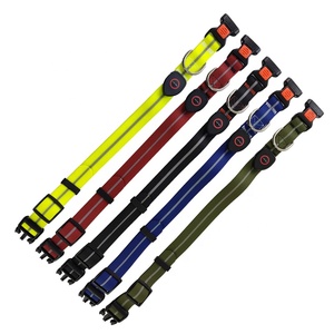 LINLIGIFTS 방수 개 조명 애완 동물 보이는 안전 야간 걷기 충전식 무지개 색 <span class=keywords><strong>LED</strong></span> 깜박이는 개 목걸이 - Product Image 3