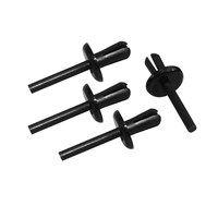 Rivets à pression en nylon, attaches en plastique pour l'installation automobile, rivets aveugles en plastique PC, attaches en nylon pour la fixation des panneaux de tableau de bord