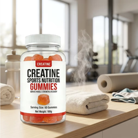 Bonbons gélifiés à la créatine pour la nutrition sportive après l'entraînement, saveur fruitée, sans sucre, 60 par bouteille, dose scientifique, forme de dessin animé