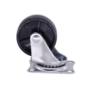 Mini Household Caster Wheels Schwarz Rigid-Caster-Räder 1 Zoll Möbel Caster Wheel - Product Image 2