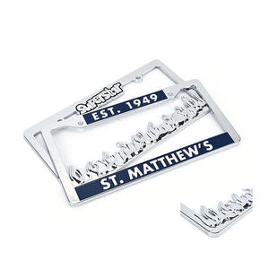 กรอบป้าย<span class=keywords><strong>ทะเบียน</strong></span>สไตล์ธุรกิจลายนูน3D พลาสติกโครเมียม - Product Image 5