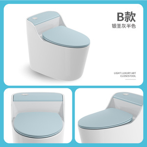 โถสุขภัณฑ์ดีไซน์ใหม่ สีสันสวยงาม แบบชิ้นเดียว - Product Image 5