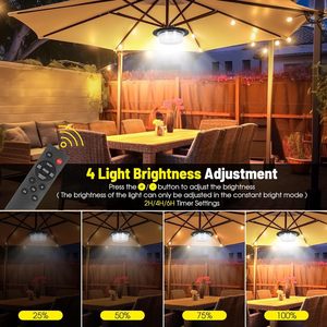 ไฟโซลาร์ LED แบบแขวน 244 ดวง 5 โหมดปรับได้ ใช้ได้ทั้งภายนอกและภายในอาคาร  แบตเตอรี่ 4400mAh เหมาะสำหรับตกแต่งสวนและศาลา - Product Image 4