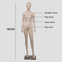 Mannequins féminins réalistes de haute qualité en FRP, corps entier, couleur de peau ajustable, mannequins féminins de mode