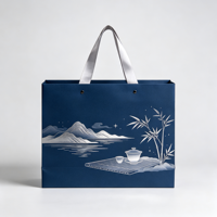 Sacs en papier de luxe personnalisés de haute qualité pour cadeaux, boîtes à thé haut de gamme, avec options de logo et de marquage de l'entreprise
