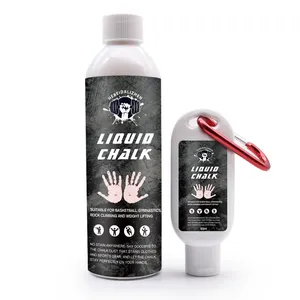 Özel Logo 50ml 100ml 150ml tırmanma ağırlık kaldırma tebeşir sıvı spor salonu tebeşir spor magnezyum karbonat