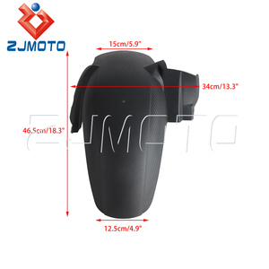 Guardabarros trasero de motocicleta con aspecto de carbono negro de alta protección para YAMAHA XMAX 300 2017-2023 - Product Image 6