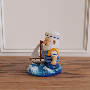 Gnomos Náuticos de Cerámica Pintados a Mano, Figuras Decorativas Costeras, Venta al Por Mayor, Fabricante OEM ODM, Estatuas de Gnomos de Cerámica - Product Image 5