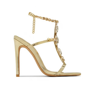 Nuovi <span class=keywords><strong>Sandali</strong></span> <span class=keywords><strong>con</strong></span> <span class=keywords><strong>Tacco</strong></span> <span class=keywords><strong>Alto</strong></span> e Strass 2027, Scarpe da Festa <span class=keywords><strong>con</strong></span> Borsa Abbinata per Donne - Product Image 6