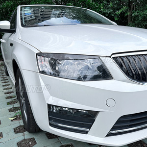 For Skoda Octavia MK3 2015-2017 Auto <b>Head</b> Light Lamp Eyelids Eyebrow Headlight Decoration Car <b>Styling</b> Trim Car Accessories - Product Image 4
