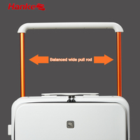 Ensemble de valises trolley design Hanke avec cadre en aluminium, bagages de cabine anti-collision, chariots de voyage, valises intelligentes en PC