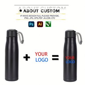 Custom logo <b>Double</b> <b>Wall</b> Stainless Steel Thermal Vacuum Flask Insulated Sport Gym Business Gifts Metal Water Bottle with Rope - Product Image 4