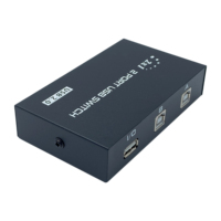 FJ-1A2B FJGEAR manuel 2 ports 2 en 1 usb 2.0 commutateur de partage 2 ordinateur partager une imprimante commutateur usb haute définition