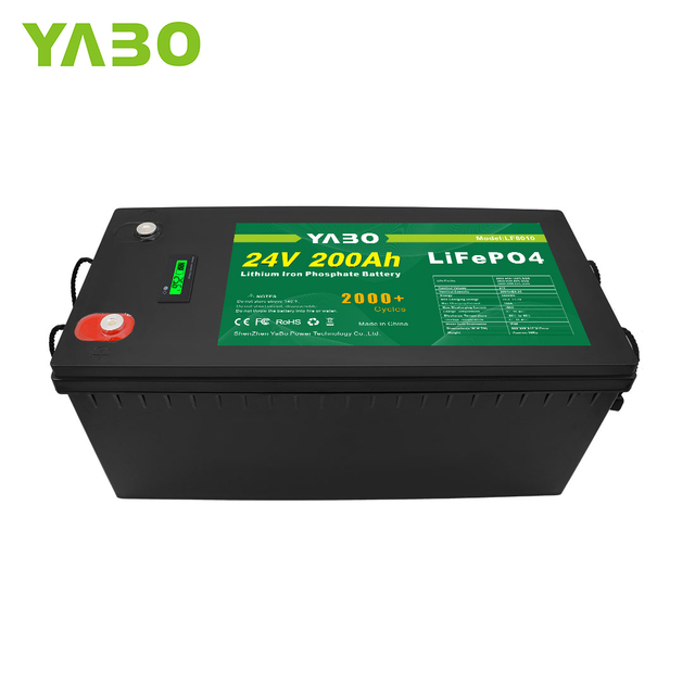 Deep Cycle 12V 24V 36V 48V 100Ah 200Ah 300Ah Rechargeable Lithium Ion Battery Solar RV Marine 24V 200Ah LiFePO4 Battery Pack