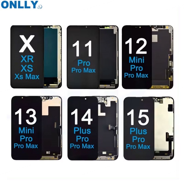 All Phone Display Lcd Touch Screen for iphone 5 6 6s Plus 7 8 8plus X Xr Xs Max 11 12 13 14 Pro Max Broken Screen Replacement