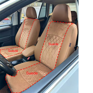 Pour Volkswagen Golf <span class=keywords><strong>VW</strong></span> Golf Caddy Passat B8 Transporter <span class=keywords><strong>T5</strong></span> Polo Accessoires de voiture personnalisés Housses de siège 5 places en daim et cuir Ensemble complet - Product Image 1