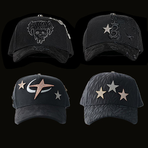 Chất lượng cao 5-panel cong vành bông da lộn CHA <span class=keywords><strong>hat</strong></span> với 3D thêu chất lượng NFC râu ban đầu mũ vàng - Product Image 4