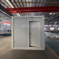 Maison conteneur pliable personnalisée de 20 pieds, résistante au vent, durable, écologique, imperméable, kit de maisonnette facile à assembler pour l'habitation des adultes