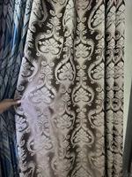 Rideau en polyester 100% tissé romain, à motifs floraux jacquard cationiques, translucide (taux d'ombrage de 1% à 40%), personnalisable, vente chaude