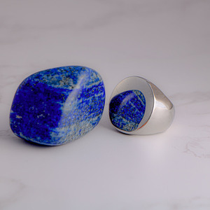 Men's Titanium Steel <b>Ring</b> Round Geometric Design Minimalist Style Gift Jewelry SA156 - Product Image 2