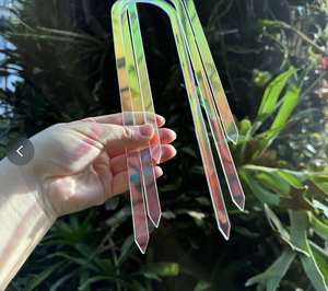 Traliccio Acrilico Piatto a Forma <span class=keywords><strong>di</strong></span> U da 12 Pollici, Colorato Arcobaleno per <span class=keywords><strong>Piante</strong></span> Rampicanti come Hoya e <span class=keywords><strong>Piante</strong></span> da Interno - Product Image 2