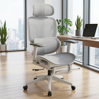 Chaise de bureau ergonomique de direction en maille intégrale, moderne et luxueuse, pour PDG et cadres