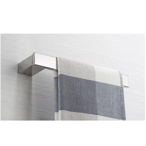 HONGDEC Portasciugamani da Parete Moderno per Bagno d'Hotel in <span class=keywords><strong>Acciaio</strong></span> Inox 304 <span class=keywords><strong>Cromato</strong></span> Ecologico - Product Image 1