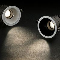 SMART 3500K CCT 20W Downlight LED encastré moderne en aluminium à intensité variable IP44, haute efficacité, sans cadre, lumière réglable, CRI Ra97