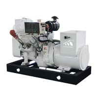 Generator Diesel Marine 80KW Super Silent Open Frame dengan ATS, Heat Exchanger, dan Pompa Air Laut untuk Penggunaan Utama