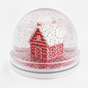 Globi acrilici semisferici all'ingrosso per decorazioni domestiche, souvenir natalizi e regali, con base in acrilico, direttamente dalla fabbrica. - Product Image 1